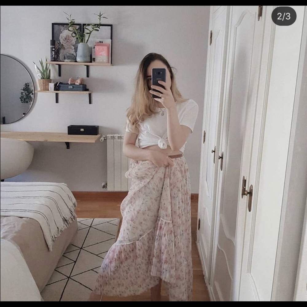FLORAL PRINT SKIRT - Picture 8 of 12
